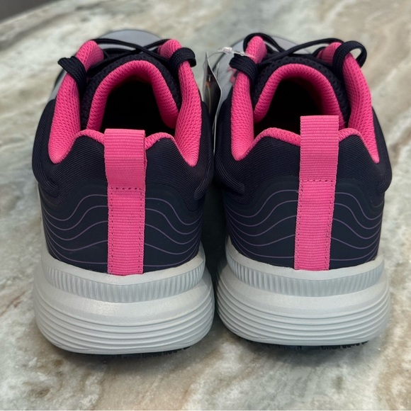 NWT Women’s SKECHERS Carbix-Niyla Carbon toe work sneakers- navy/pink. Size 8.5 - Picture 8 of 11